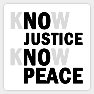 No justice No peace Sticker